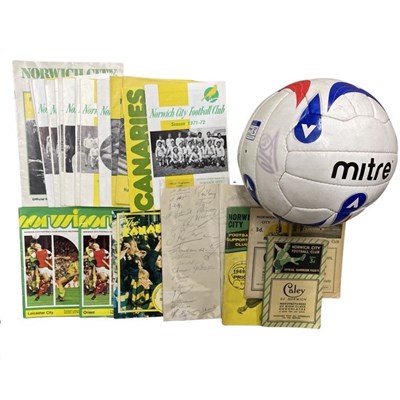 Lot 256 - A collection of Norwich City Football Club...