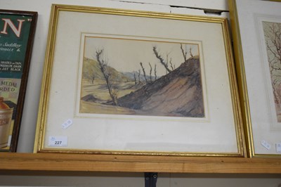 Lot 227 - MARTIN HARDIE, STUDY OF A MOUNTAINOUS...