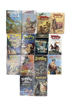 Lot 6 - A collection of Biggles hardbound first...
