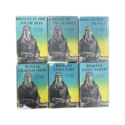 Lot 11 - A collection of Biggles hardbound books by W E...