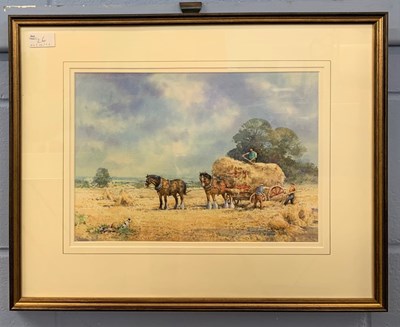 Lot 134 - Brian Day (British, 20th century), 'Harvest...