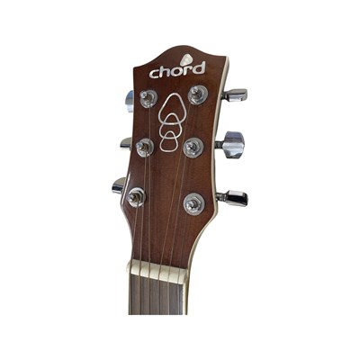 Lot 219 - A Chord electro-acoustic guitar in sunburst,...