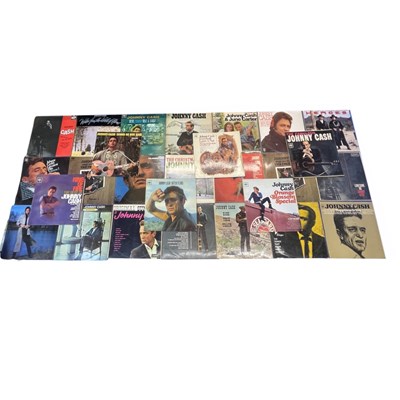 Lot 170 - A large quantity of Johnny Cash 12" vinyl LPs