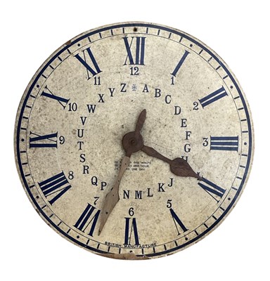 Lot 209 - A vintage educational clock face formed from...