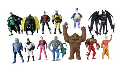 Lot 49 - A collection of early 1990s Batman figurines,...