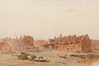 Lot 65 - Gerald Ackermann (British,1876-1960), Old Quay,...