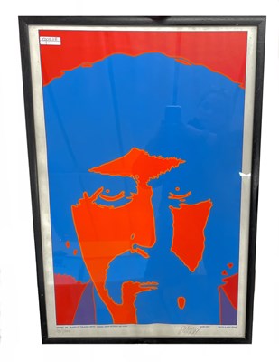 Lot 211 - A limited edition colour poster of Frank Zappa...