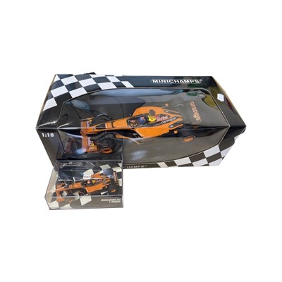 Lot 281 - A boxed Minichamps 1:18 scale model: Orange...