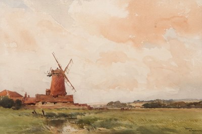 Lot 68 - Gerald Akermann (British,1876-1960), Cley Mill,...