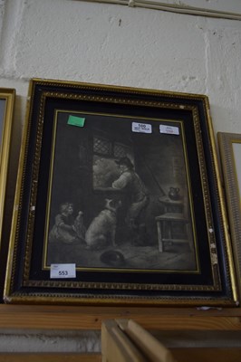 Lot 553 - PICTURE AFTER GEORGE MORLAND, INTERIOR SCENE