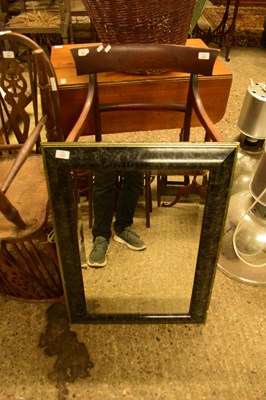 Lot 406 - RECTANGULAR BEVELLED WALL MIRROR IN MARBLED...