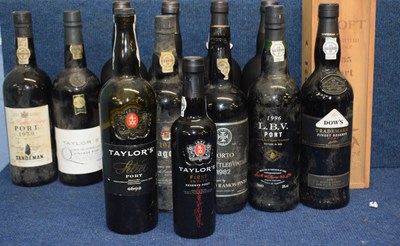 Lot 274 - Thirteen mixed bottles of port to include...