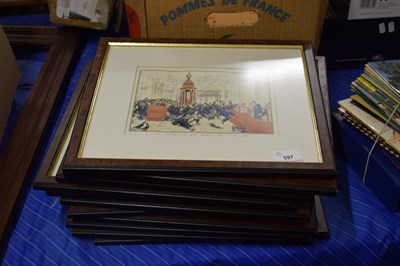 Lot 597 - SET OF COLOURED PRINTS AFTER JIM BATEMAN,...