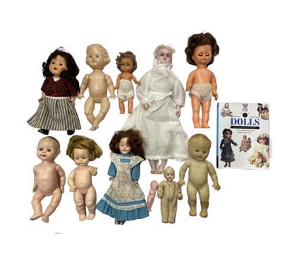 Lot 330 - A collection of vintage baby dolls, to include:...