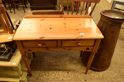 Lot 412 - MODERN PINE TWO-DRAWER SIDE TABLE