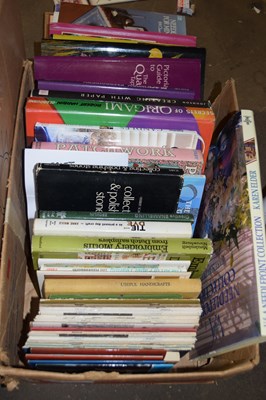 Lot 612 - ONE BOX OF MIXED BOOKS, CRAFT AND NEEDLEWORK...