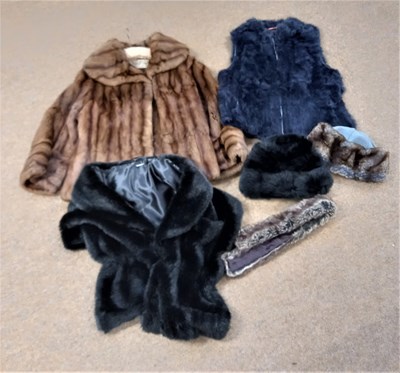 Lot 82 - A lady's fur jacket by Maxwell Croft together...