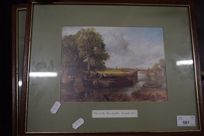 Lot 661 - FOUR FRAMED PRINTS AFTER JOHN CONSTABLE