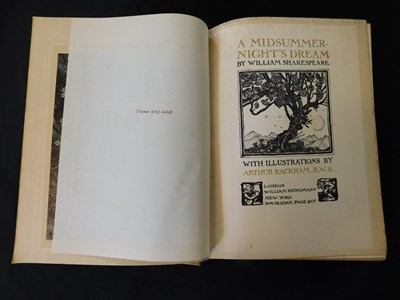 Lot 31 - WILLIAM SHAKESPEARE: A MIDSUMMER-NIGHTS DREAM,...