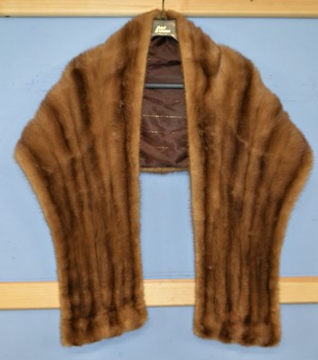 Lot 80 - A mink fur stole by Williams & Sons, Kew,...