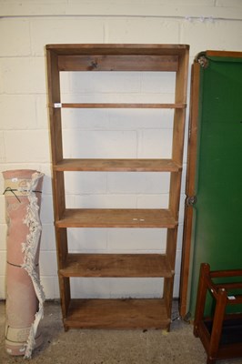 Lot 301 - MODERN PINE FIVE SHELF BOOKCASE