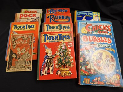 Lot 75 - Box - Children's annuals comprising Bobby Bear,...