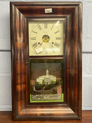 Lot 542 - Late 19th Century American wall clock by...