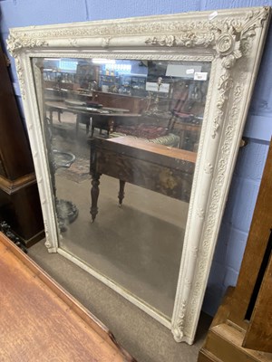 Lot 557 - Large 19th Century over mantel mirror of...