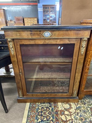 Lot 598 - Victorian walnut veneered single doored...