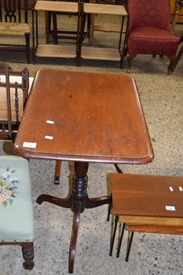 Lot 322 - 19TH CENTURY MAHOGANY PEDESTAL TABLE ON TURNED...