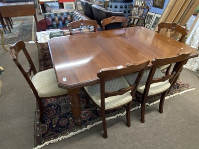 Lot 631 - Late Victorian mahogany extending dining table...