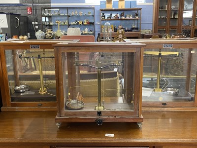 Lot 666 - Group of three cased sets of Chemist's...