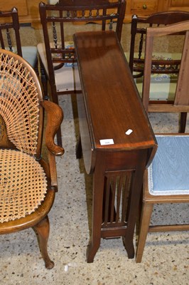 Lot 328 - EDWARDIAN MAHOGANY DROP LEAF TABLE, 75CM WIDE