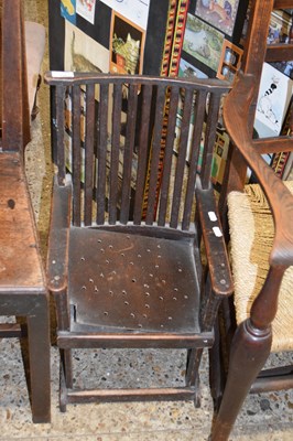 Lot 336 - SMALL SLAT BACK CHILDS CHAIR