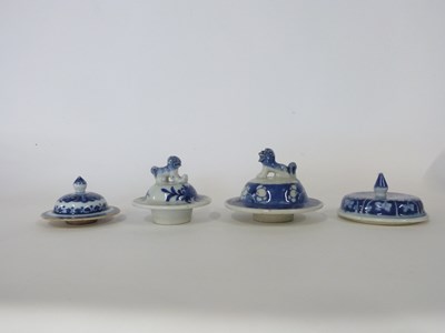 Lot 272 - Group of four Chinese porcelain blue and white...