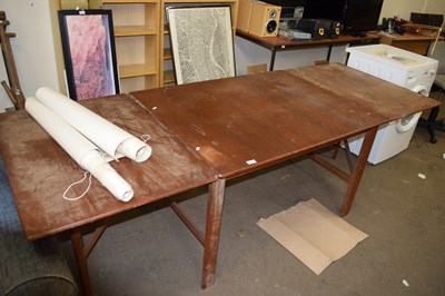 Lot 754 - EXTENDING DINING TABLE, TOTAL LENGTH 245CM,...