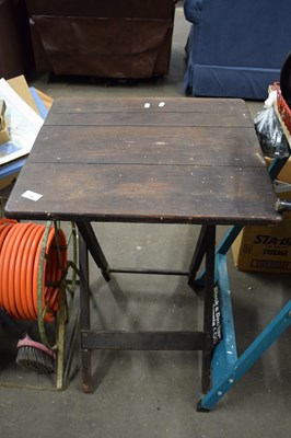 Lot 768 - FOLDING WORKSHOP TABLE, HEIGHT 70CM