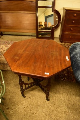 Lot 429 - LATE VICTORIAN AMERICAN WALNUT SIDE TABLE WITH...