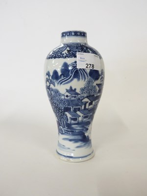 Lot 278 - Late 18th Century Chinese porcelain vase of...