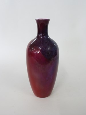 Lot 345 - Royal Doulton Sung flambe vase, the red ground...