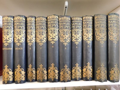 Lot 169 - SAMUEL PEPYS: THE DIARY, Ed Henry B Wheatley,...