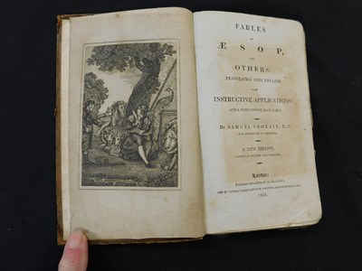 Lot 183 - SAMUEL CROXALL: FABLES OF AESOP AND OTHERS,...