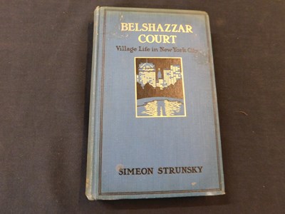 Lot 201 - SIMEON STRUNSKY: BELSHAZZAR COURT OR VILLAGE...