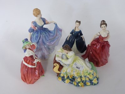 Lot 362 - Group of Royal Doulton figures including...