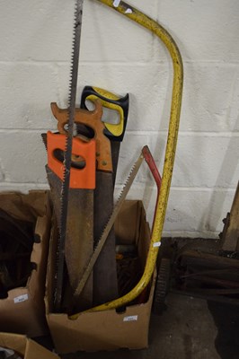 Lot 822 - QUANTITY OF TOOLS TO INCLUDE SAWS,...