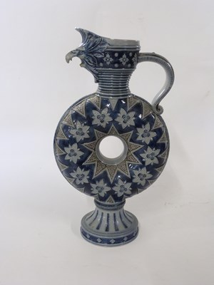 Lot 386 - German Rhenish type stone ware ewer with a...