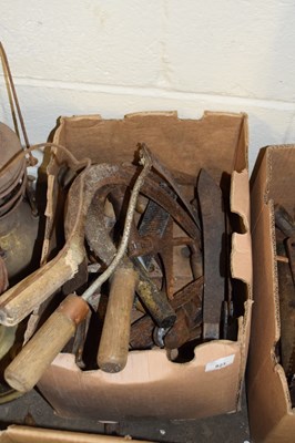 Lot 823 - QUANTITY OF TOOLS TO INCLUDE HAND SCYTHES,...