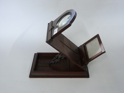 Lot 406 - A mahogany card viewer