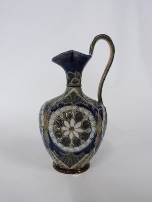 Lot 430 - 19th Century Doulton Lambeth ewer with strap...