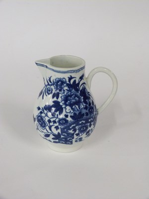 Lot 435 - Worcester porcelain jug with printed fence...